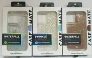 Case-Mate Clear Waterfall Glitter Twinkle Case for iPhone 11 Pro (5.8") Colors