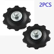 1 Pair Bike Bicycle 6-7 Speed Rear Derailleur Plastic Wheels Guide Wheel