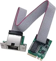 Fahgaer M.2 A Key and E Key Adapter Card to Single RJ45 Port 10/100/1000Mbps Ethernet Networks Card for Desktop Computer