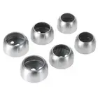 Stainless Steel Wardrobe Rail End Supports Closet Rod flange Pole Socket Holder