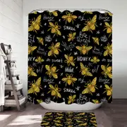 Cool Honey Bees Shower Curtain