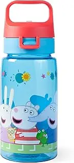 p:os Peppa Pig Children's Drinking Bottle, 500 ml, Leak-Proof, Small Bottle, Perfect for Nursery, Playground or Home, for Boys and Girls, Blue