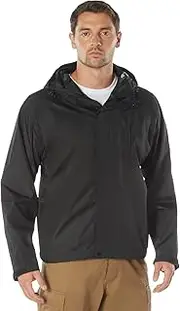 [ROTHCO] Packable Rain Jacket Black 2X/3X/XX-Large