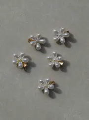 Hammond Flower Hair Clip Pack White