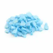 A● 50Pcs 16-14AWG Wire Insulated Male Spade Crimp Terminal Connector Blue