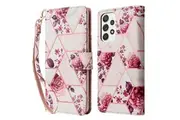 For Samsung Galaxy A04S /A13 4G 5G Case Fashion Marble Painting Pattern Flip Wallet Case Leather Card Slots Stand Cover (Rose Gilding)