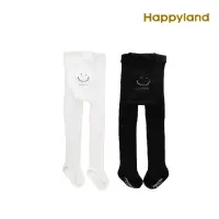 在飛比找momo購物網優惠-【韓國 HAPPYLAND】童褲襪 微笑素色褲襪(長筒襪 保