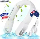 Portable Neck Fan USB Lazy Neckband Bladeless Cooler 3 Speed 4000mAh Quiet VH