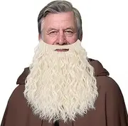Men Wizard Beard and Mustache Long Fake Costume Beard for Halloween Party