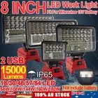 For Milwaukee Battery 18V LED Work Light 2 USB Workshop Flashlight Torch Camping