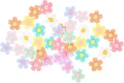 KALLORY 1set Flower Shape Patches for DIY Phone Case Decor Versatile Craft Adornments for Hairpins and Accessories for Creative Projects and Present Ideas 30pcs