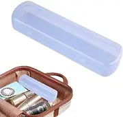 Uoqpty Toothbrush Case for Traveling | Portable Brush Storage Box,Leakproof Hygienic Toothbrush Holder for Travel Camping RV Road Trip Sink Vanity