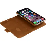 Dbramante1928 Lynge iPhone 11 Pro Max Wallet Case - Tan - Handcrafted Premium Full-Grain Leather