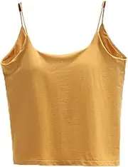 [Hamthuit] Backless Bra Camisole for Women Tank Top Vest Square Neck Sleeveless Casual Vest