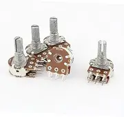 NEW LON0167 5 Pcs B50K Type B 50K Ohm 6 Terminal Dual Linear Rotary Taper Potentiometer(5 Stücke B50K Typ B 50K Ohm 6 Terminal Dual Linear Drehkegel Potentiometer