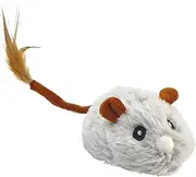 Cat Toy - Interactive Cat Toy | Toy Mice | Automatic Squeaky Toy | Plush Mice with Soft Rubber Tire Electronic Squeaky Animal Toys with Rotatable Wheel for Indoor. & Outdoor