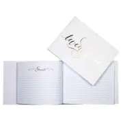 21st Birthday Signature Guest Book Novelty/Keepsake Rose Gold Text