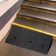Rubber Threshold Ramp Doorway,Wheelchair Ramp, Rubber Curb Ramp Rated 6600 Lbs Load Capacity,Rubber Threshold Ramp for Scooter (Size : 100x25cmx5cm)