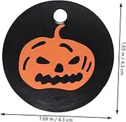 OHPHCALL 1 Set 300Pcs Label Party Favor Trick-or-Treat Tag DIY Food Sealing Craft Halloween Goodie Bag Tag Party Hanging Tag Halloween Jack o Lantern Present tag Cards Bag self Made