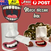 Funny Face Tissue Holder Quirky Mouth Nose Tissue Dispenser Tissue Boxes Gift