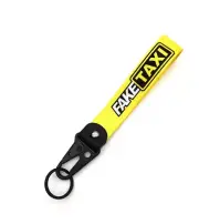 Car Keychain Key Ring Strap Lanyard Auto Accessories Fake Taxi For Mitsubishi