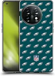 Head Case Designs Officially Licensed NFL Patterns Philadelphia Eagles Artwork Soft Gel Case Compatible with OnePlus 11 5G