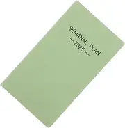 HOMSFOU Spanish Agenda Planner Weekly Notebook for Work and School Organization Stylish Avocado Notepad for Note Taking and Scheduling