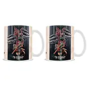 2x Stranger Things Demon Hands Hawkins Lab Themed Coffee Mug Drinking Cup 300ml