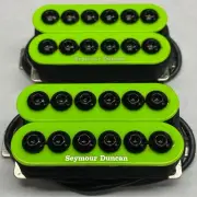 Seymour Duncan Neon Green Invader 6 String Humbucker Pickup Set SH-8b & SH-8n