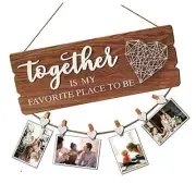 Buecasa Housewarming Gifts New Home Sign Decor - Family Wall Hanging Picture