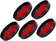 MOLUCKFU 5pcs Add Velvet Leather Accessories Ktv Game Dice Cup Lid Dice Stacking Cup Lid Bar Props Game Accessory Party Props Plastic