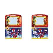 2x Marvel Spidey & Friends Learning Series Kids Magnetic Drawing Pad w/ Book 3+