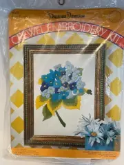 Vintage 1973 Pauline Denham Crewel Embroidery Kit NOS