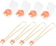 Soft Emulsion Swim Nose Clips Waterproof Comfortable Fit String Nose Clips for Swimming