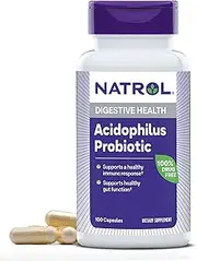 Natrol Acidophilus 100mg Capsules, 100-Count