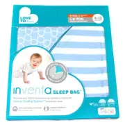Love to Dream inVENTA Baby Sleep Bag Sack 4-12M Light Blue 1.0 TOG Stage 3 TS