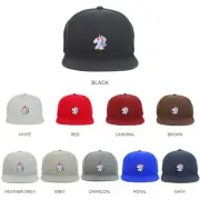 Youth Kid Size Unicorn Patch Flat Bill Snapback Baseball Cap - FREE SHIPPING