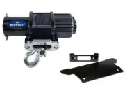 Viper 50 Ft Winch 4500 lb Black w/ Mount For Polaris Ranger XP 1000 2017-21