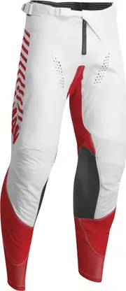 Thor Hallman Differ Slice Motocross Pants, white-red, Size 30 for Men White Red