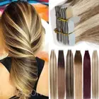 CLEARANCE Tape In Russian Remy Human Hair Extensions Skin Weft 200G THICK Blonde