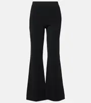 [Joseph] Joseph Knitted mid-rise flared pants AU 6 black
