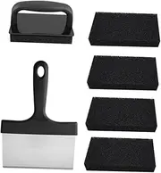 SUPVOX Barbecue Brushes 1 Set 6pcs Barbecue Brush Cleaning Spatula Brush Set Cleaning Tools (Black) Grout Brush