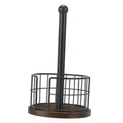 Paper Towel Holder Countertop, Standing Paper Towel Roll Holder Brown - Fence