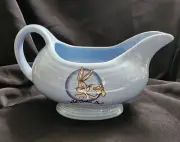 Fiesta Periwinkle Looney Tunes Warner Bro Bugs Bunny Gravy Sauce Boat Fiestaware