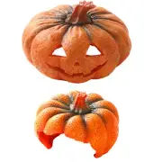 Fish Tank Decorations Pumpkin Shaped Reptile House Aquarium Landscaping