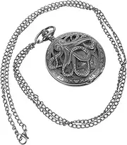 [CATIEBYE] 1pc Pocket Watch Badge Necklace Ladies Watches for Watch Necklace for Watch Cases for Men Choker Necklace for Men Watch Watch Mens Necklace Silver Alloy