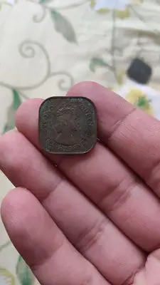 【二手】 1956年英屬馬來亞1分，伊麗莎白二世，品相如圖，708 紀念幣 硬幣 錢幣【經典錢幣】