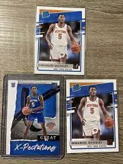 Immanuel Quickley 2021 Donruss Great Xpectations, Rookie Rated Lot