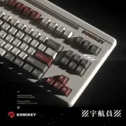 Domikey Astronauts Custom Keycaps ABS Double Shot Keycap Japanese Gray White