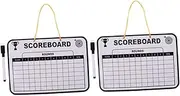 GAROZATION 2pcs Double Sided Dry Erase Golf Scoreboard for Portable Lightweight Writing Panel for Indoor and Outdoor Training Effortless Score Tracking and Message Board